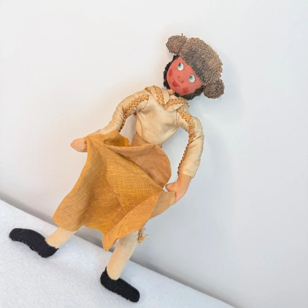 VTG Handmade Matador Bullfighter Cloth‎ Doll Folk Art Figure Spain 10